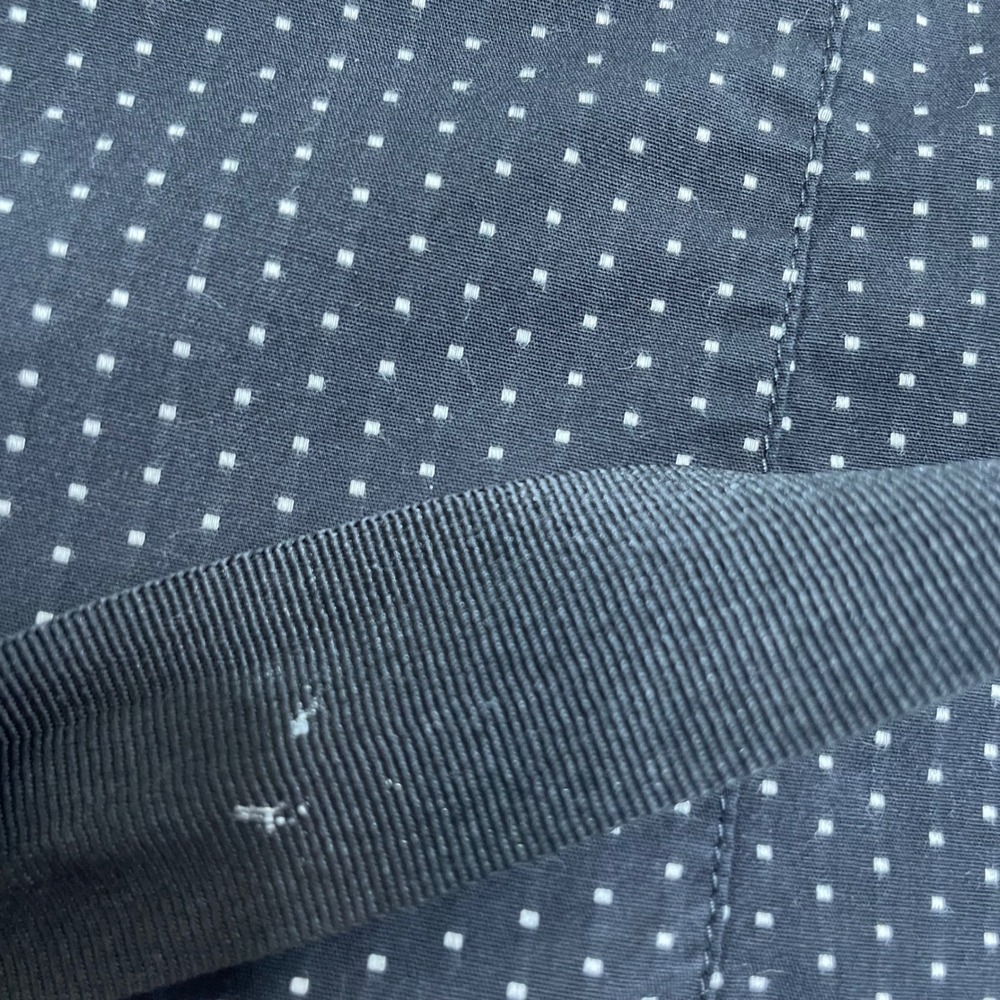 Lane Bryant Polka Dot Shirt Blouse Plus 18/20 Belted 3/4 Sleeve Dark Romantic‎ - Picture 7 of 10